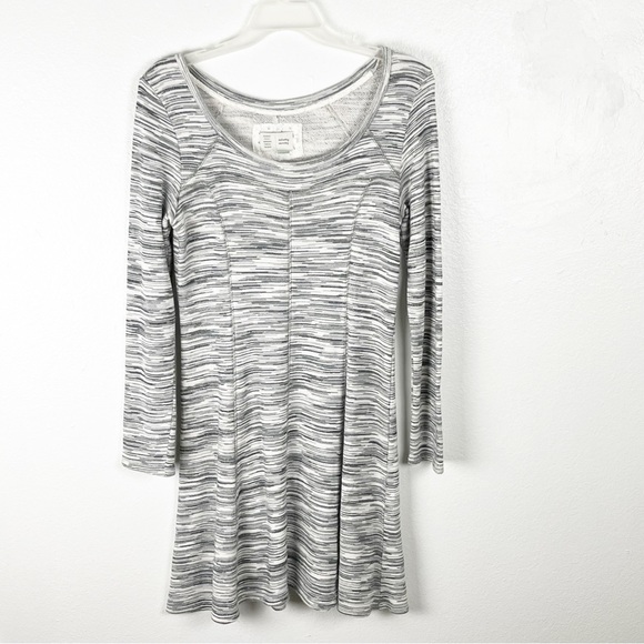 Anthropologie Dresses & Skirts - ANTHROPOLOGIE Saturday Sunday Gray Heather Long Sleeves Skater Dress Large Boho